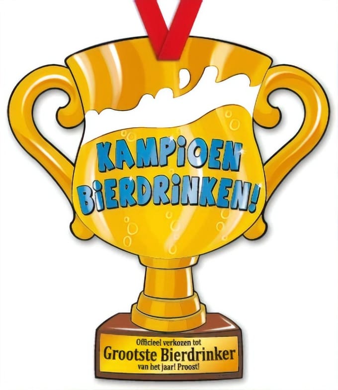 Paper Dreams | Kartonnen Trofee | Kampioen bierdrinker!
