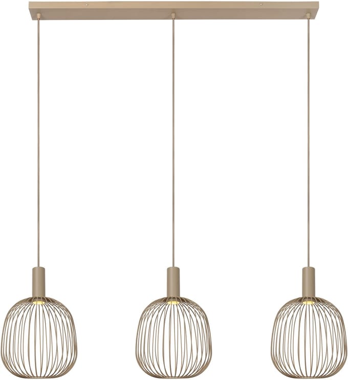 Lucide Design Hanglamp Esterel - Bruin - Metaal - 99x31.5cm - 3xgu10