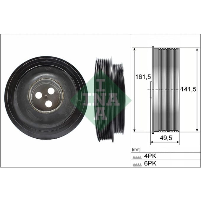 Schaeffler Ina Riemschijf, krukas INA 544 0166 10