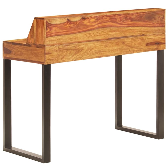 vidaXL Bureau 110x50x94 cm massief acaciahout en staal