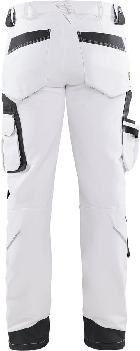 Blaklader Schildersbroek met 4-weg stretch 1089-1645 - Wit/Donkergrijs - D112