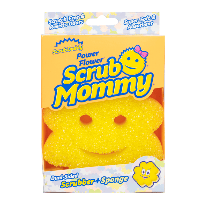 Scrub Daddy Scrub Mommy Power Flower Yellow 1 st