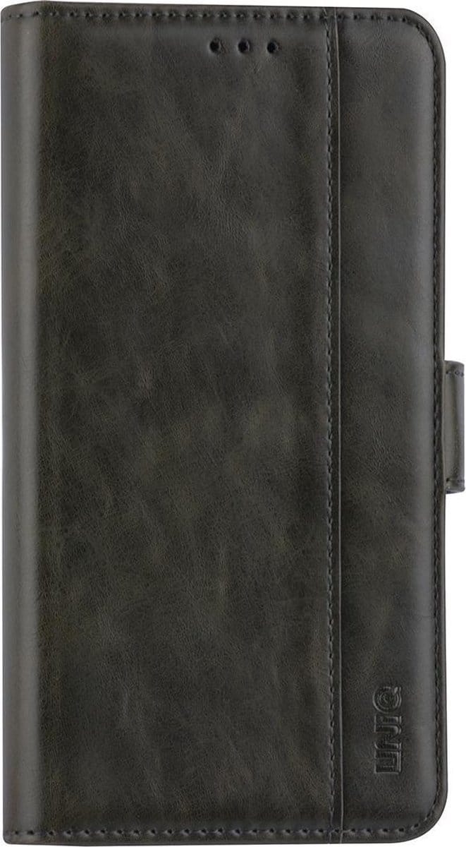 UNIQ Accessory iPhone 12 - 12 Pro Book Case hoesje - Donker Groen - PU leather