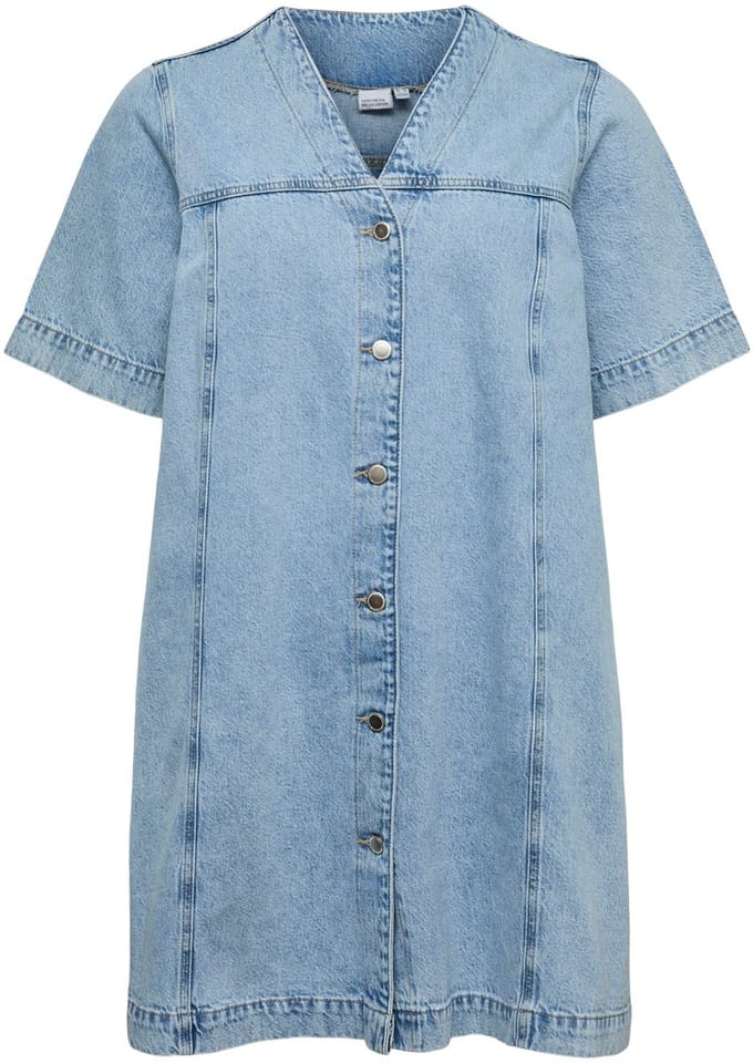 Vero Moda Curve Denim jurk VMCFONDA Korte jurk