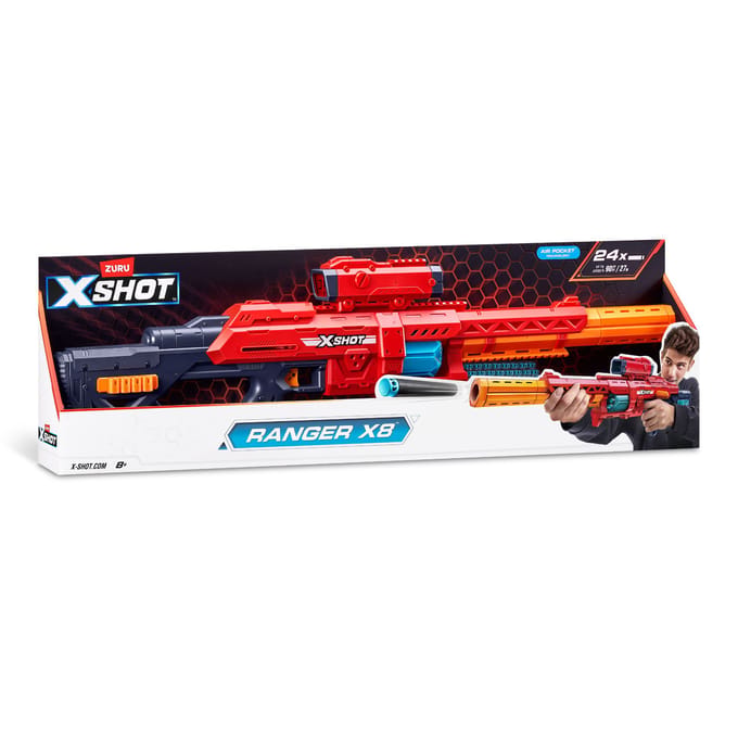 ZURU - XSHOT - Excel Ranger X8 Blaster (24 dartpijlen) - speelgoedblaster