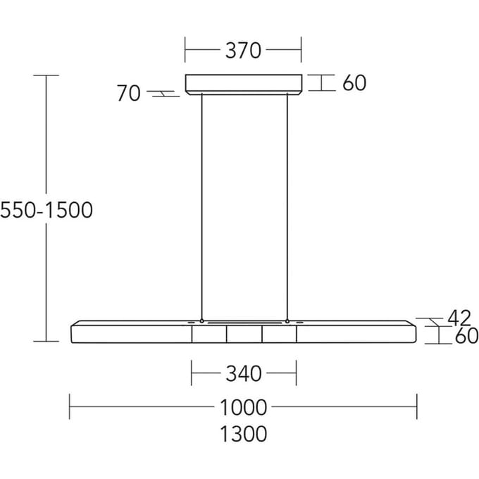 HerzBlut LED hanglamp Lana del nero, hout, dimbaar