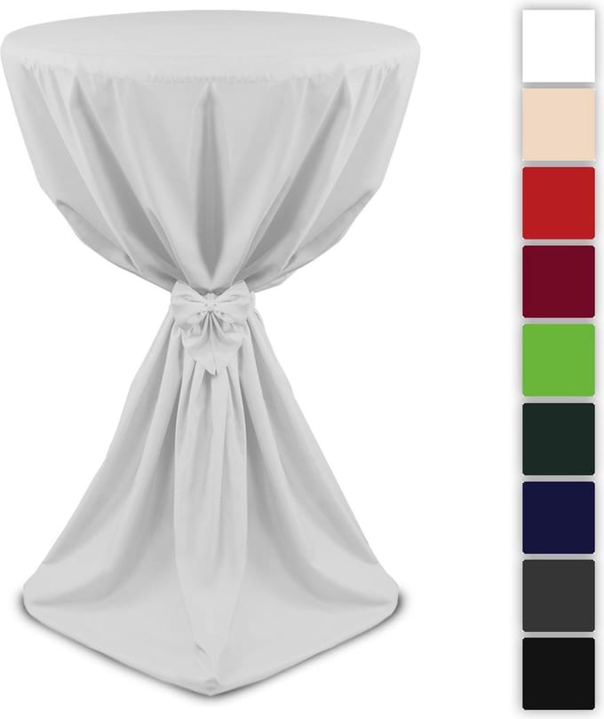 Statafelhoes Giulia van Beautissu ∅60cm wit