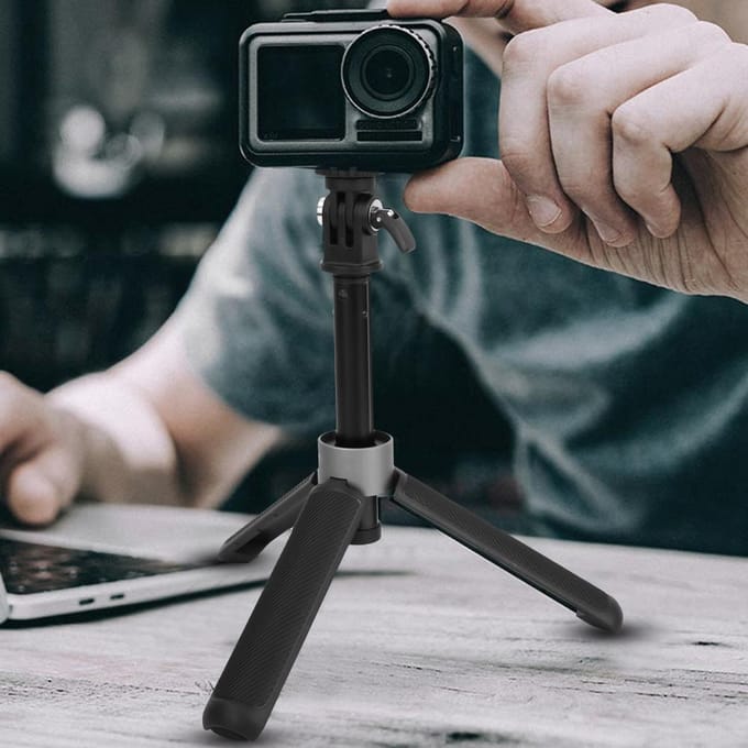 PGYTECH Action Camera Opvouwbaar Statief Selfie Stick Verlengstang Antislip Handvat