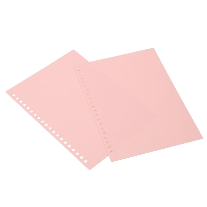 20 Vellen Los Blad Binding Cover A5 20 Gaten Flexibel PP Kunststof Los Blad Presentatie Binding white