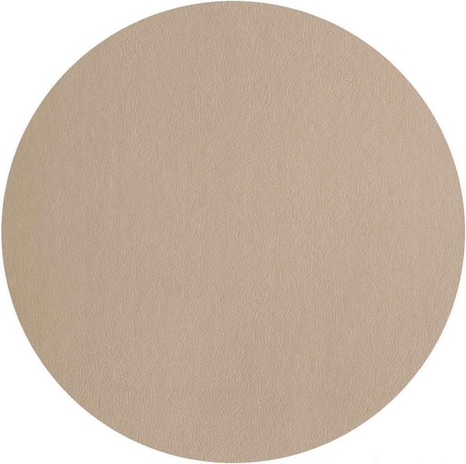 ASA Selection | Placemat | Leather Optic Fine | Rond | PVC - Lederoptiek | Beige | 38CM