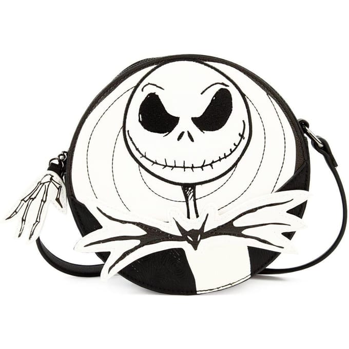Danielle Nicole Nightmare Before Christmas Jack Skellington crossbodytas One Size wit/zwart