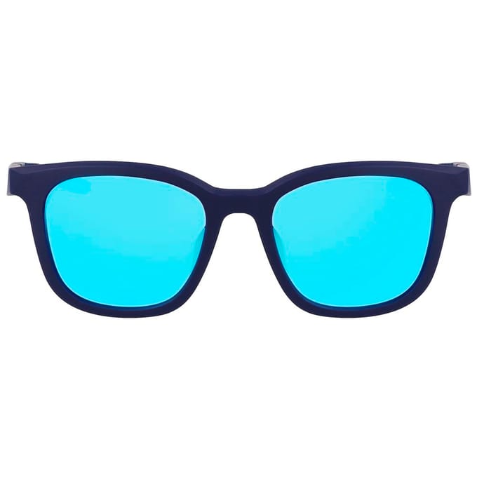 Nike Blauwe Ingespoten Zonnebril