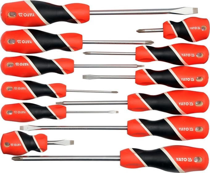 YATO Schroevendraaierset 12 Delig - Professioneel Gereedschap