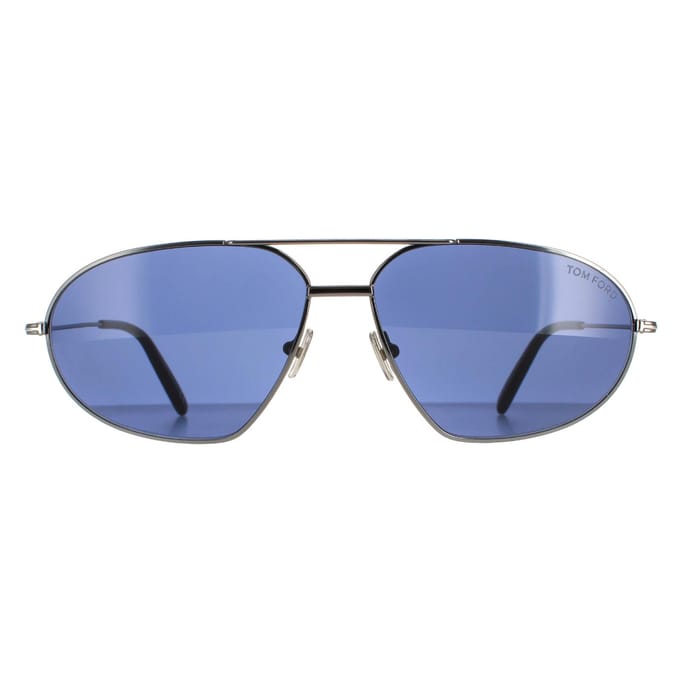 Tom Ford zonnebril Bradford FT0771 08V Shiny Gunmetal Blue
