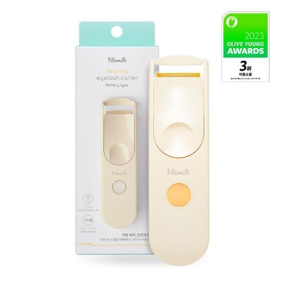 Recourbe-cils chauffant Filimili à piles Heating eyelash curler battery type white