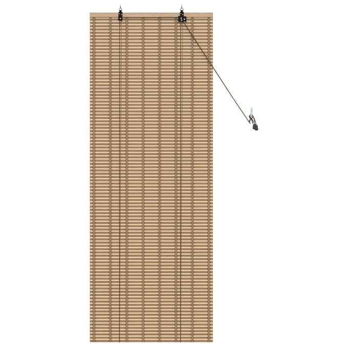 vidaXL - Rolgordijn - Natuurlijk - en - Bruin - 40 - x - 160 - cm - Bamboe