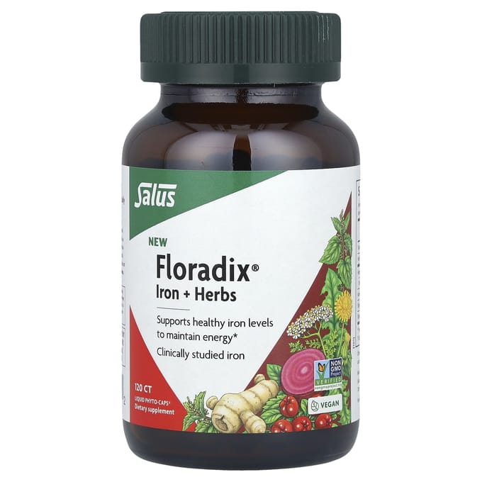 Floradix, Floradix® Fer + Plantes, 120 Phyto-capsules Liquides