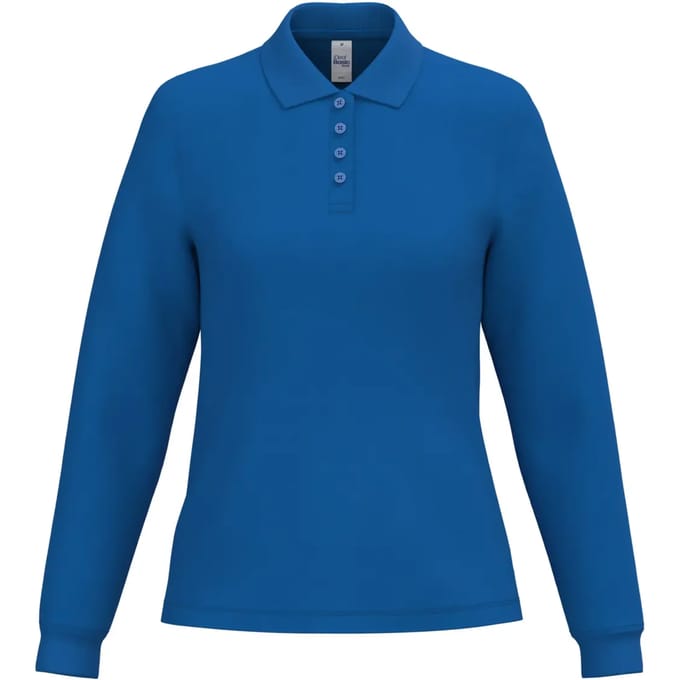 Damespolo met lange mouwen iDeal Basic Brand
