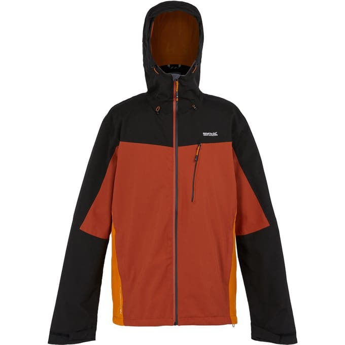 Regatta Heren Birchdale Waterdicht Hooded Jacket (Roodoker/Zwart)