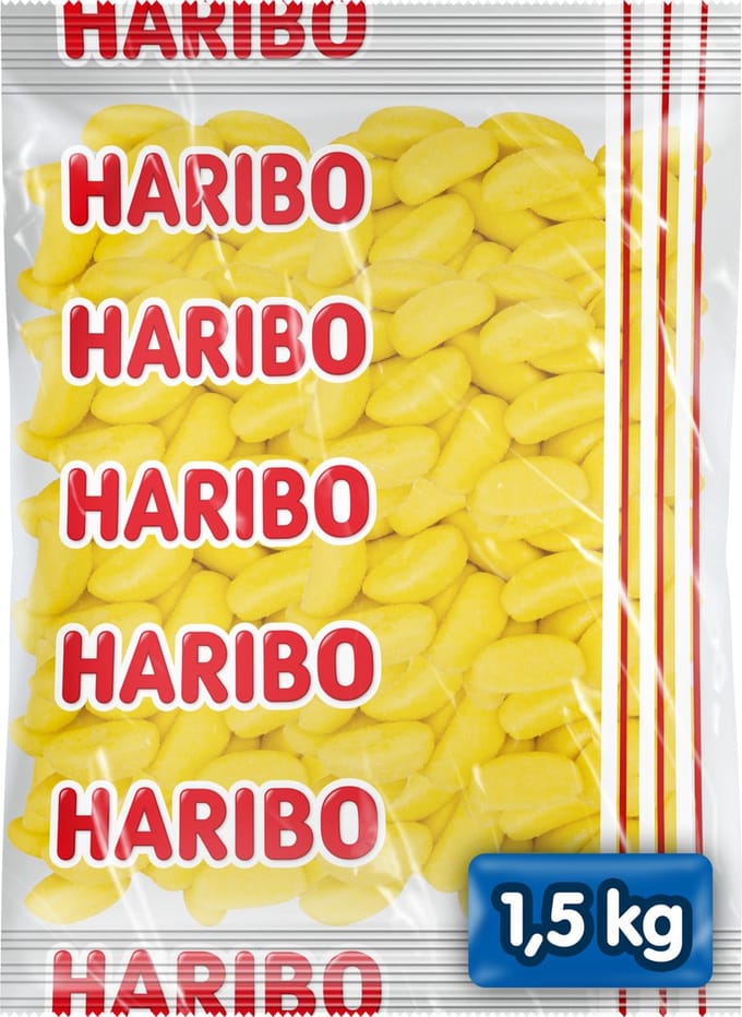 Haribo Bananas - snoep schuim bananensmaak - 1,5kg