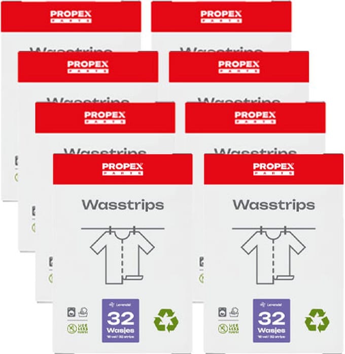 Propex Parts Wasstrips - Lavendel - Duurzaam - Plastic- en Parabenenvrij Wasmiddel - 256 wasjes
