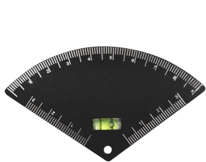 Wenkbrauw Liniaal - Gids Mapping Tool - Precisie Tekenen - Waterpas Integratie - 9 x 5.2 cm