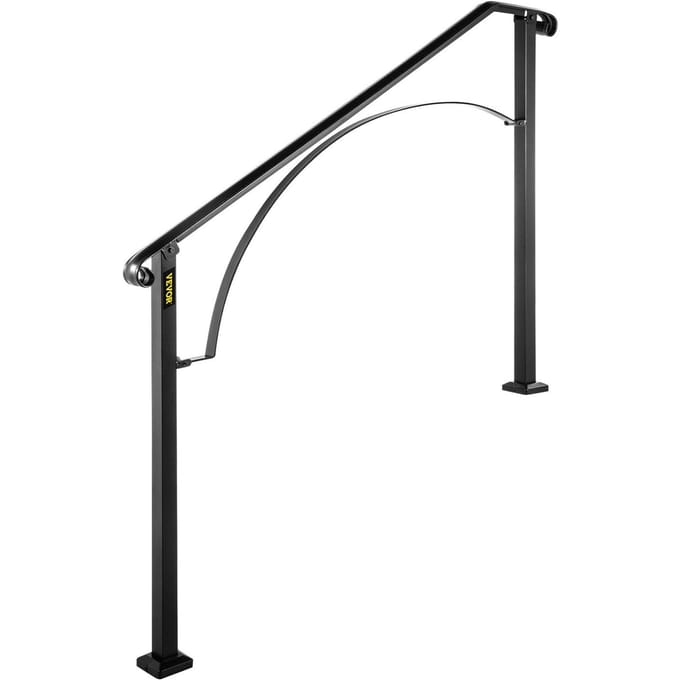 Arche de Main Courante #3 Convient pour 3 ou 4 Marches Noir Mat