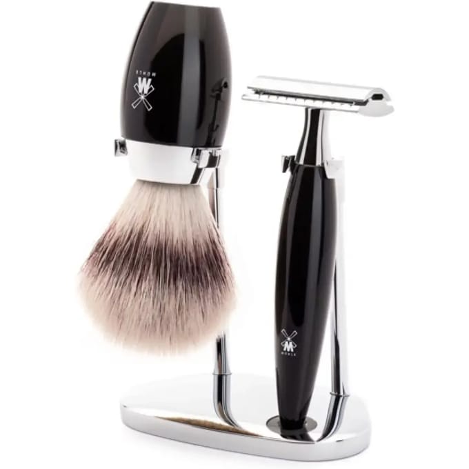 MÜHLE -Scheerset Kosmo 3-delig - Zwart - Saf.Razor