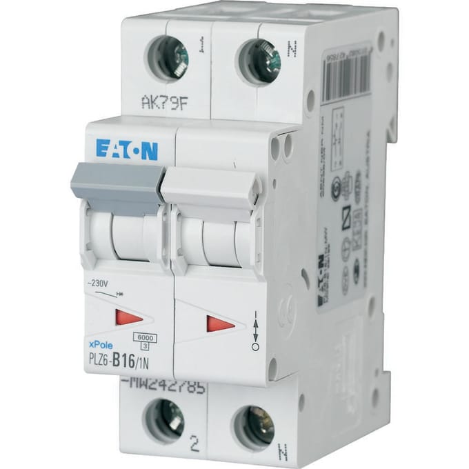 Eaton Plz6-c16/1n-mw - miniature circuit breaker mcb