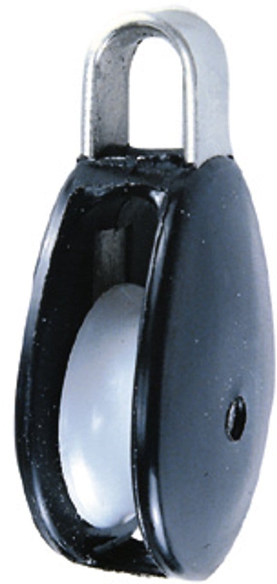 Vlaggelijnblok nylon zwart