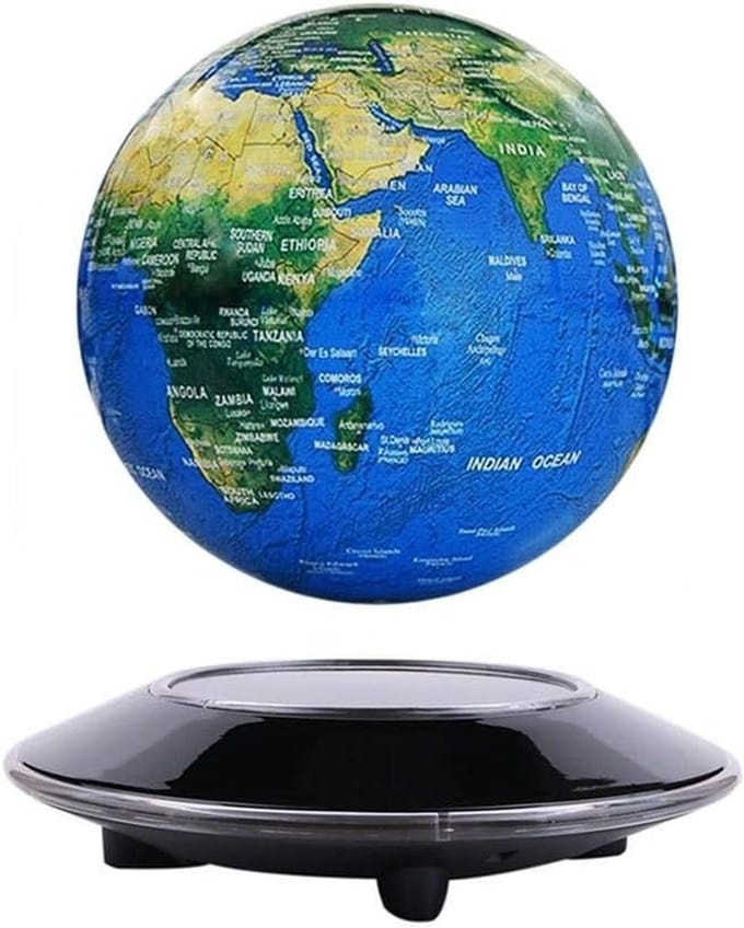 Zwevende Wereldbol met Magneetvoeding
