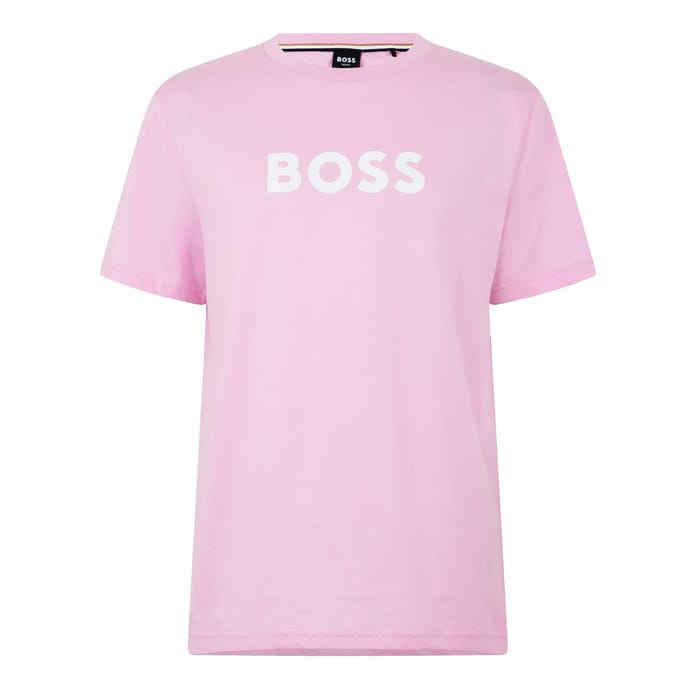 Boss Heren Hbw Logo T-Shirt (Lichtroze)