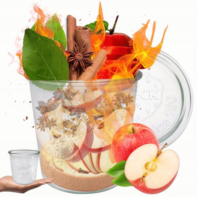 Weck Glazen Pot 580ml met Glazen Deksel - Decoratief & Bewaren