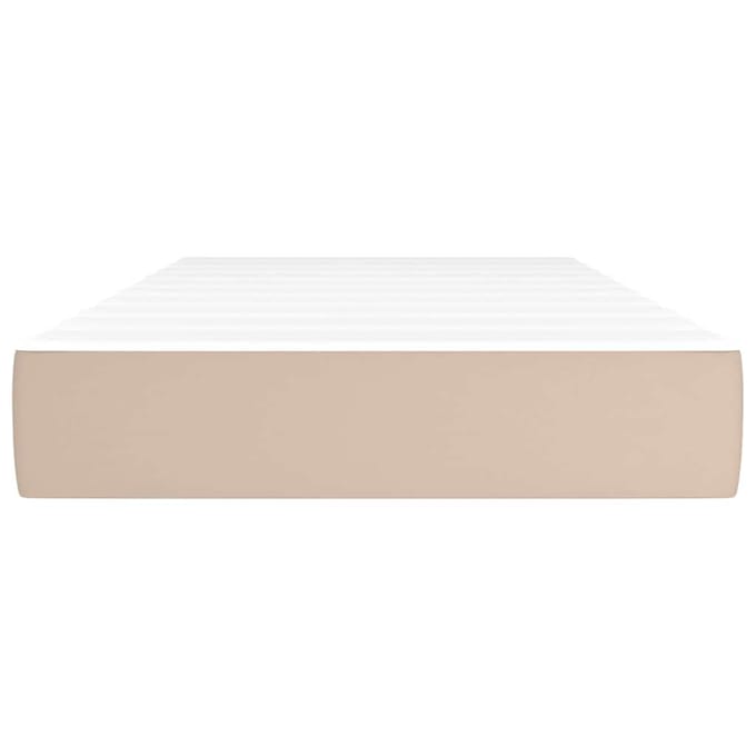 vidaXL - Pocketveringmatras - voor - kinderen - medium - 80x160 - cm - cappuccino