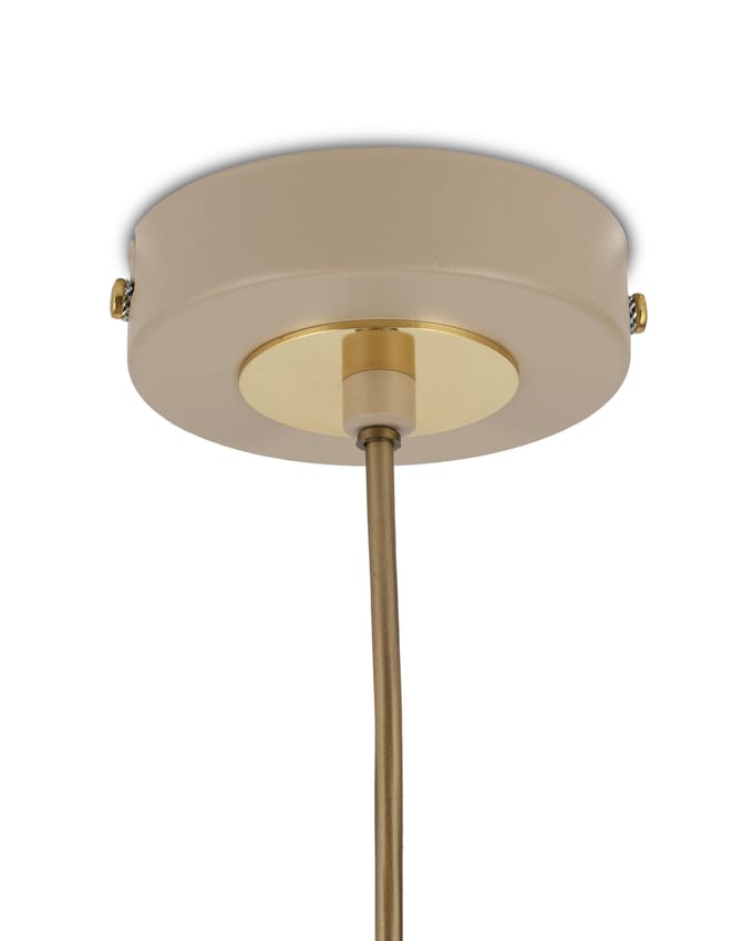 HowHomely Noa Serie - Hanglamp - Beige - Metalen Lamp - Verstelbare Hoogte