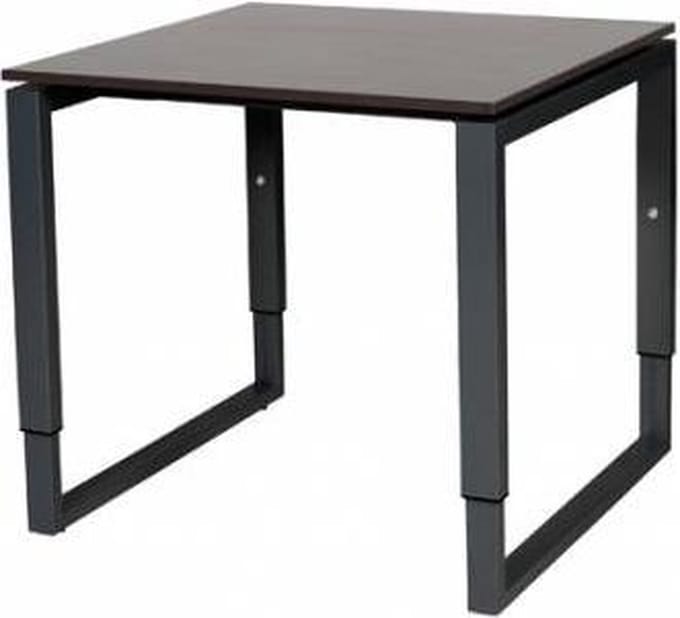 Verstelbaar Bureau - Plus 80x80 logan - zwart frame