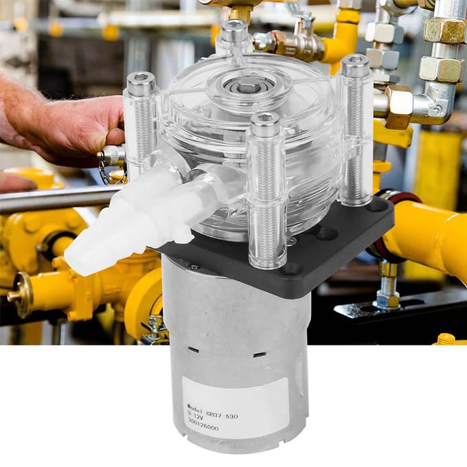 Grote Flow Peristaltische Pomp Dosering Vacuüm Sterke Zuigpomp DC12v Motor