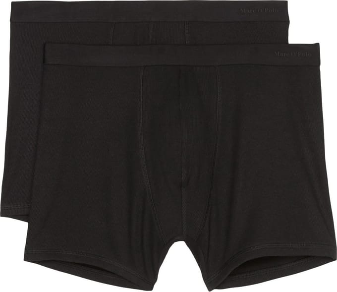Marc O'Polo Heren lang short / pant 2 pack Iconic Rib Cotton