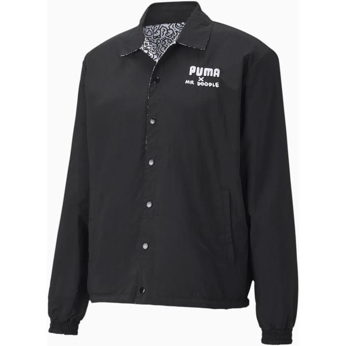 Puma x Mr Doodle omkeerbaar heren zwart/wit jack