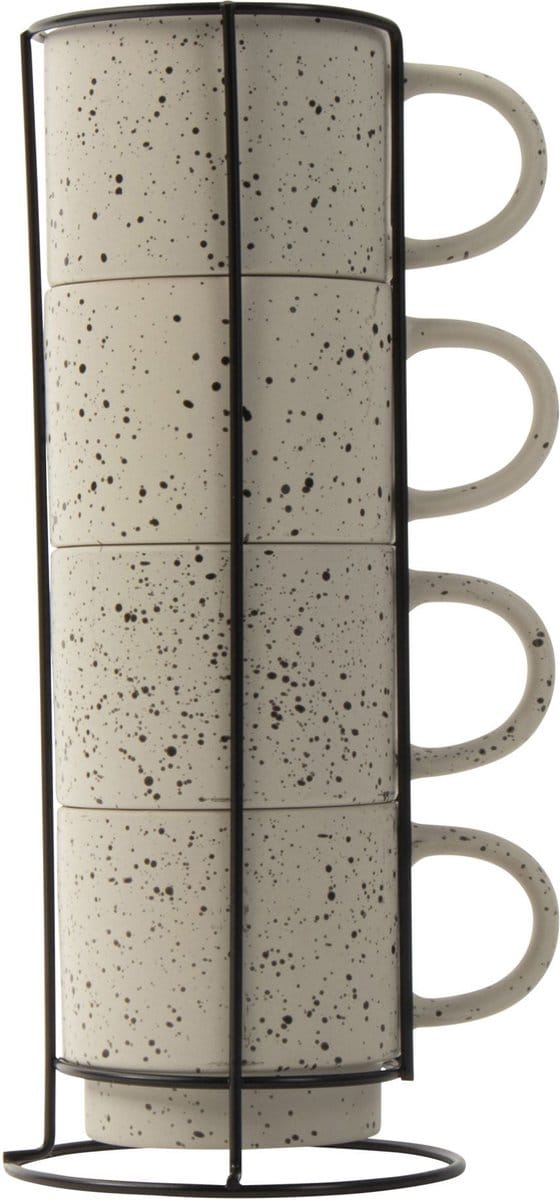 Gusta Rek Met Mokken Ivoor 350 ml - 4 Stuks