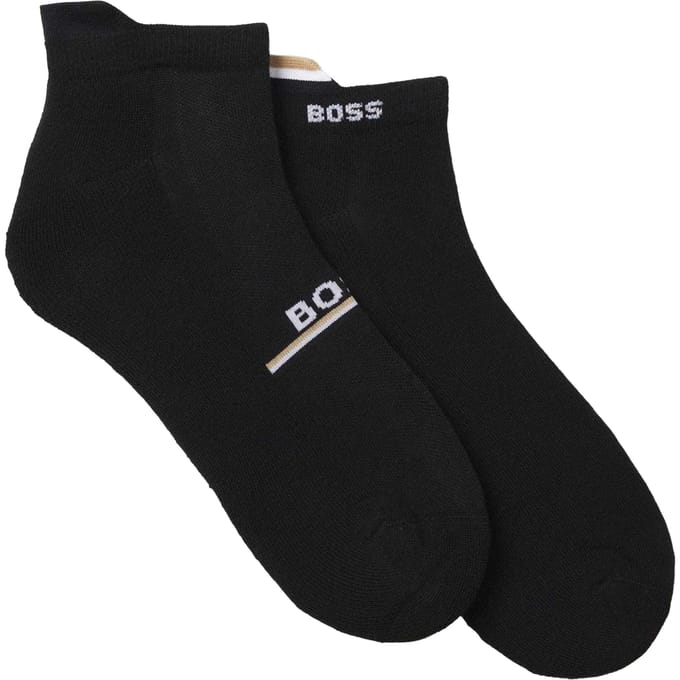 Boss Heren Iconic Trainigsokken (Verpakking van 2) (Zwart)