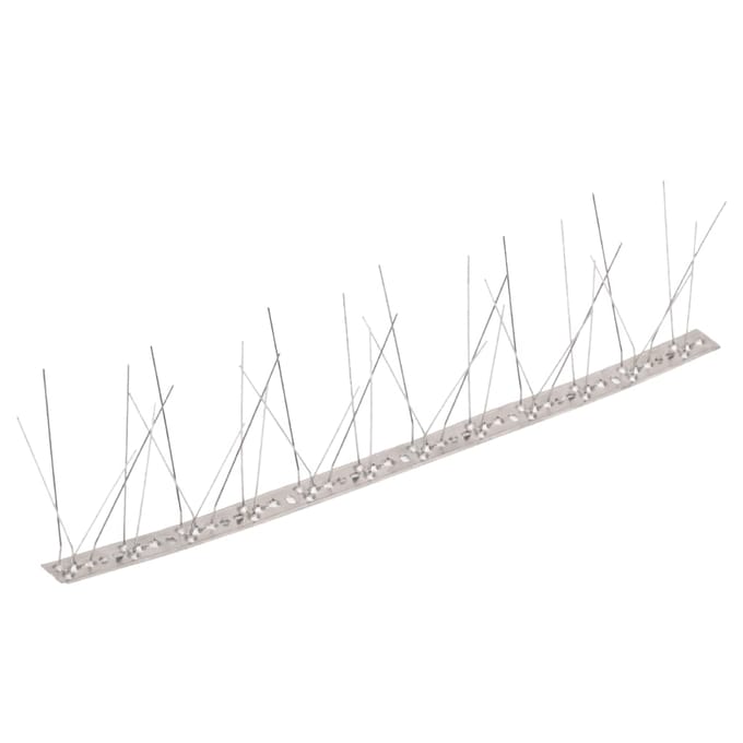 vidaXL - Vogel- - en - duivenpinnen - met - 5 - rijen - 20 - st - 10 - m - roestvrij - staal