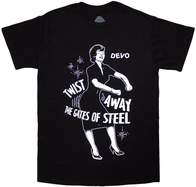 Devo - Twist Away Heren T-shirt - S - Zwart