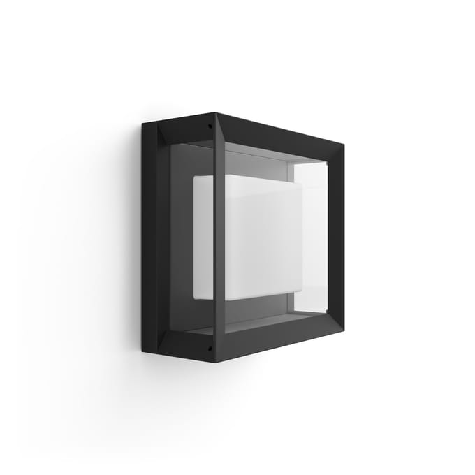 Philips Hue Econic muurlamp - wit en gekleurd licht - zwart - vierkant