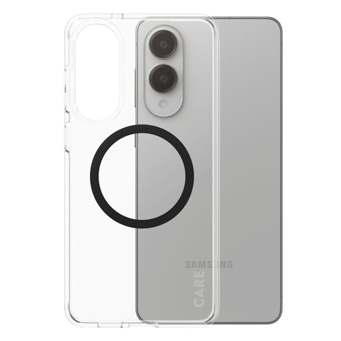 CARE by PanzerGlass Flagship Case Transparent Urban Combat w. Black Qi Compatible Samsung S25 Edge