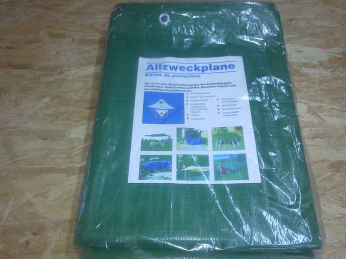 Zeildoek 150 g 2 m x 3 m Afdekzeil Bootafdekking Universeel zeildoek