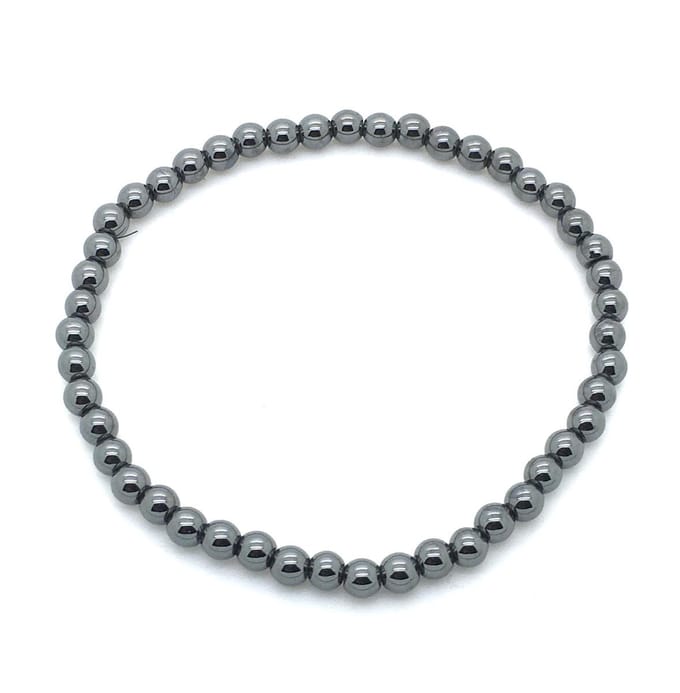 Hematiet edelstenen armband 4 mm aardend en beschermend
