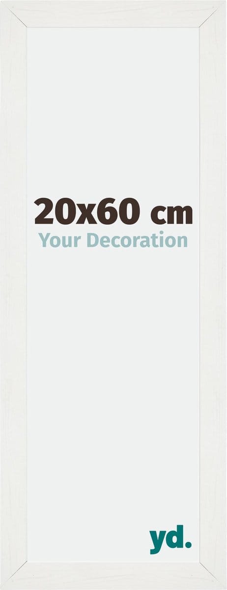Your Decoration - Fotolijst 20x60 cm - MDF - Wit Geveegd - Mura