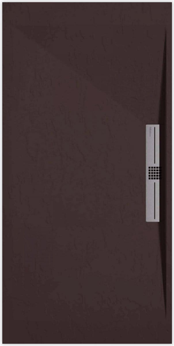 Sanifun douchebak Stone Side Chocolate Slate 1000 x 700 S