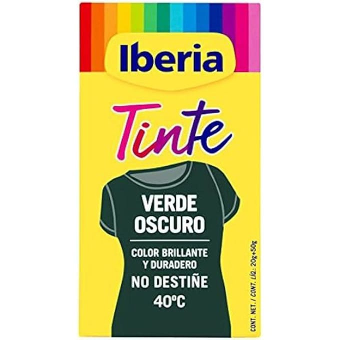 Teinture - IBERIA - Vert foncé - Fixation optimale - Ne tache pas - Basse température vert